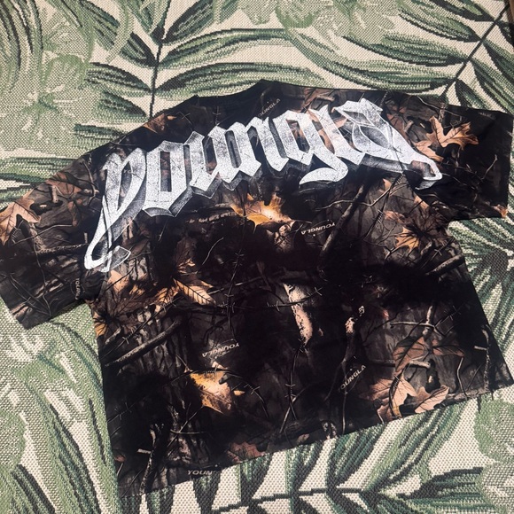 Young LA HUGE TEE Camouflage T-Shirt Men’s Size XL - Picture 1 of 7